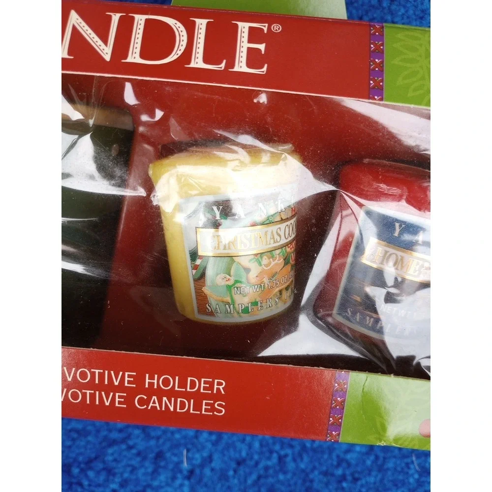 Yankee Candle Retired Gift Set Christmas Eve Wreath Cookie Home for the Holidays